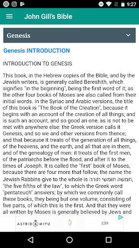 John Gill Bible Commentary Screen 2