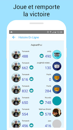 Jeux pour mémoire Capture d'Écran de l'Application Android 4