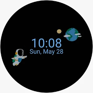 Space Watch Face Animated