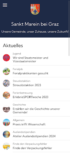 Android application Sankt Marein bei Graz screenshort