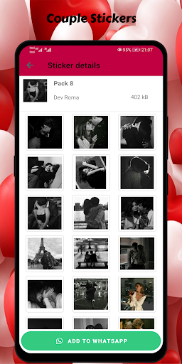 Cute Kiss - WASticker Screen 2