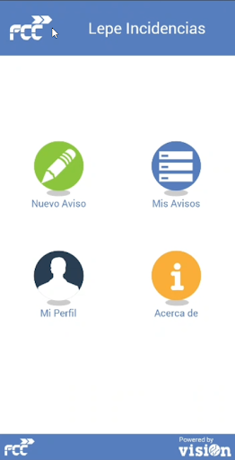 Android application Avisos Lepe screenshort