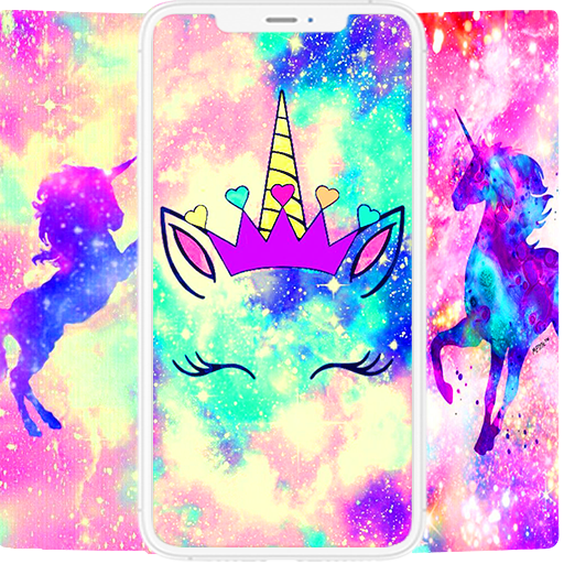 Live unicorn Girly Wallpaper logo