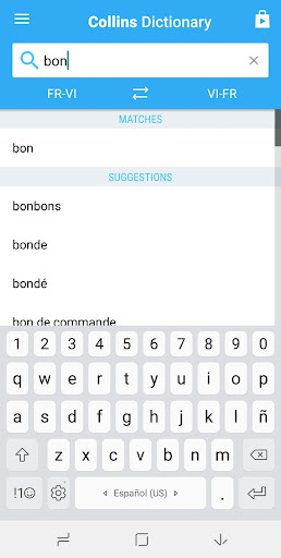 Screenshot of Vietnamese-French Dictionary