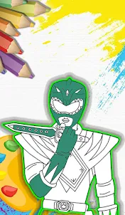 Green Ranger Coloring Book
