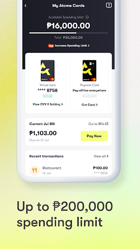Atome PH - Buy Now Pay Later Screen 3