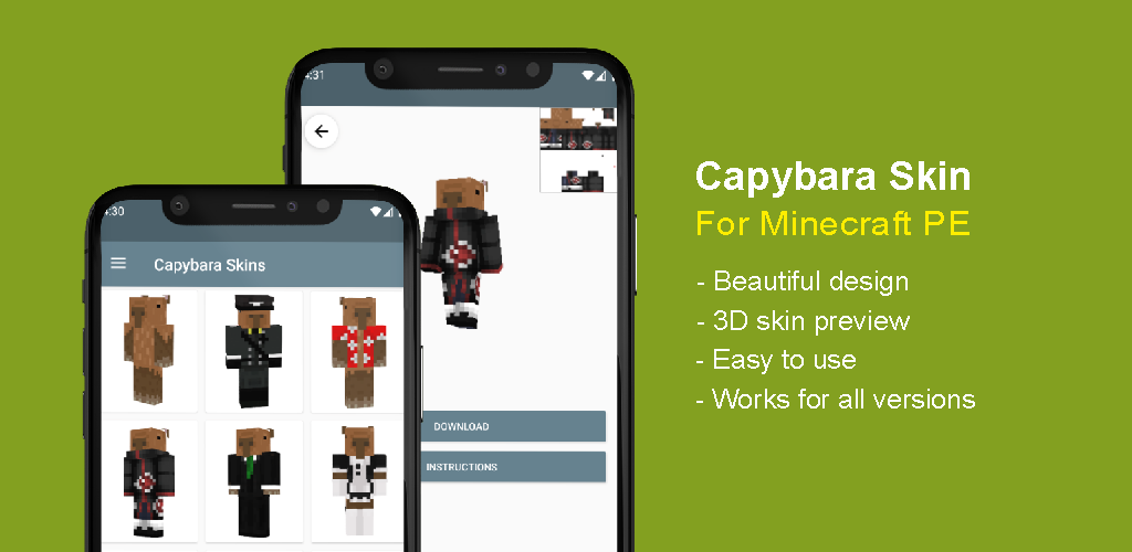 Download Capybara Skin For Minecraft android on PC