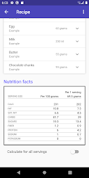 Foodsum - Recipe Calories Calculator