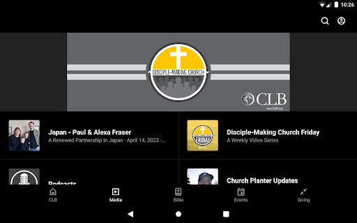 Screenshot of CLB