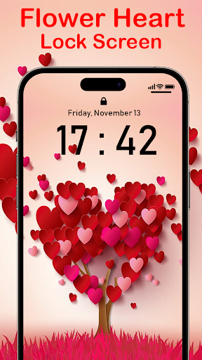 Rose Heart Lock Screen Screen 3