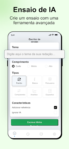 Visualização do aplicativo