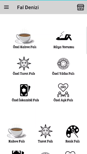 Android application Fal Denizi screenshort
