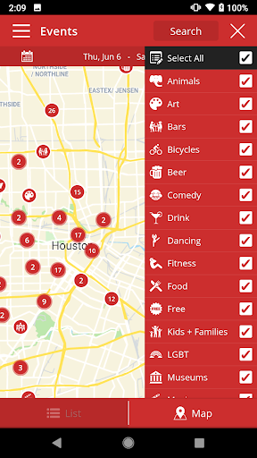 Screenshot of 365 Things to Do in Houston