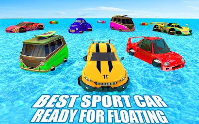 Crazy Car Water Surfing Games