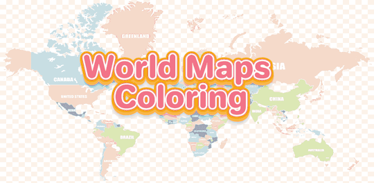 Coloração do mapa-múndi