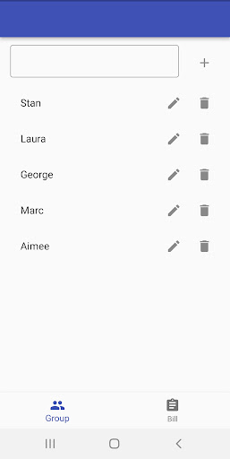 Android application GoneDutch screenshort