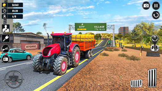 Captura de Pantalla 8 Offline Tractor Farming Games android