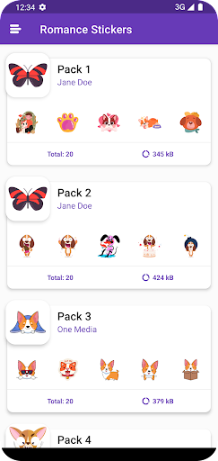 Animated Dog Stickers :Wastick Screen 2