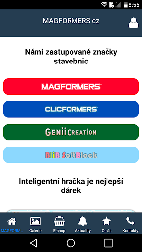 Android application MAGFORMERS cz screenshort