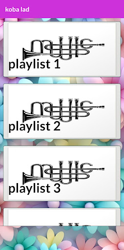 Android application Les chansons de koba lad screenshort