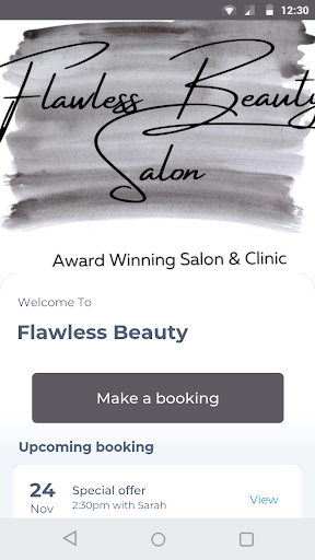 Android application Flawless Beauty screenshort