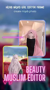 Hijab Niqab Girl Editor Frame