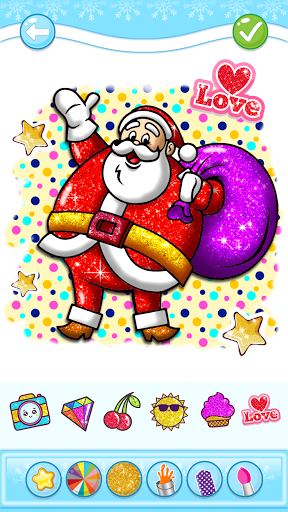 Christmas Coloring Game - Learn Colors screenshots 1