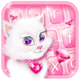 Pink Diamond Cute Keyboard icon