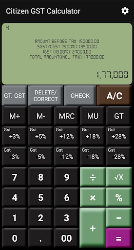 Citizen GST Calculator 3