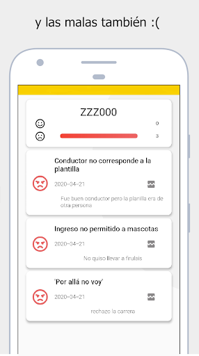 Califica al taxista Screen 3
