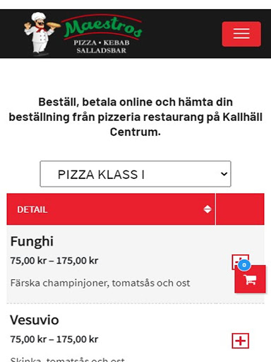 Maestros Pizzeria Screen 3