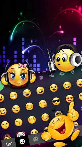 Neon Music Dj 2 Keyboard Theme Screen 3