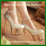 New Ladies shoes design icon