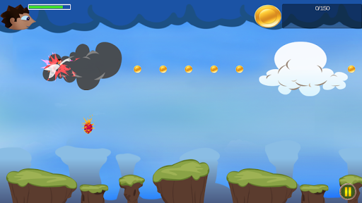 Android application Flying hero screenshort