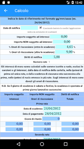 Interessi Cartelle Pagamento Screen 3