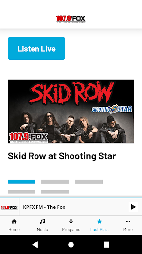 Android application 107.9 The Fox screenshort