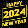 Happy New Year Stickers 2024
