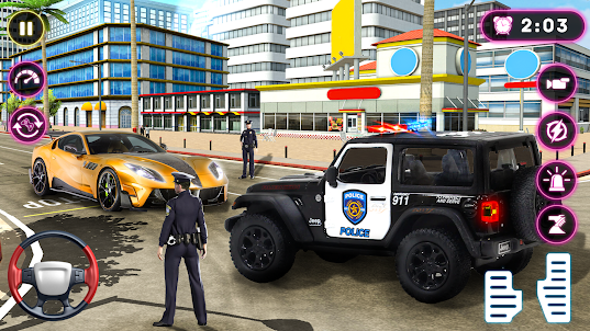 لعبة مطاردة سيارة الشرطة
