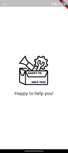Android application Happy to help you screenshort