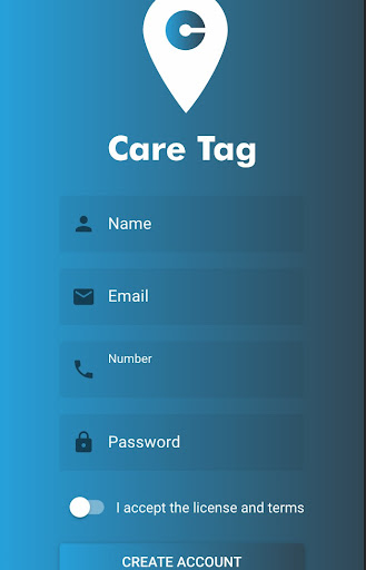 Android application CareTag Agent App screenshort