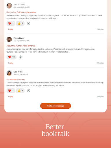 Screenshot of Bookclubs: Book Club Organizer