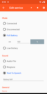 Battery Sound Notification Screenshot