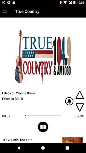 Android application True Country screenshort