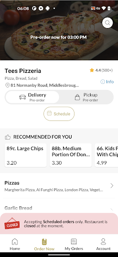 Tees Pizzeria