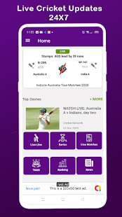 Live Cricket : Live Match 1.5 APK screenshots 1