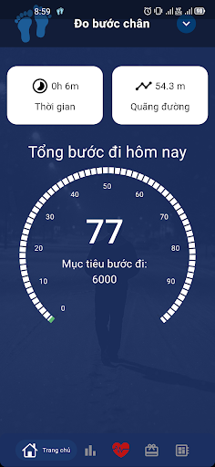 Android application Step Counter - Đếm Bước Chân screenshort