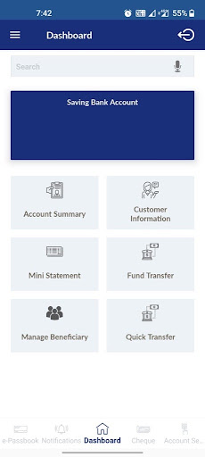 SNSB Mobilebanking Screen 3