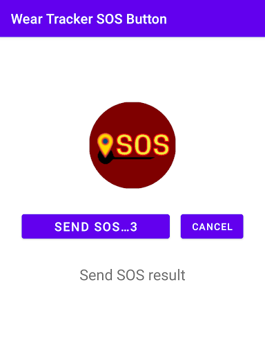 Android application Wear Tracker SOS screenshort