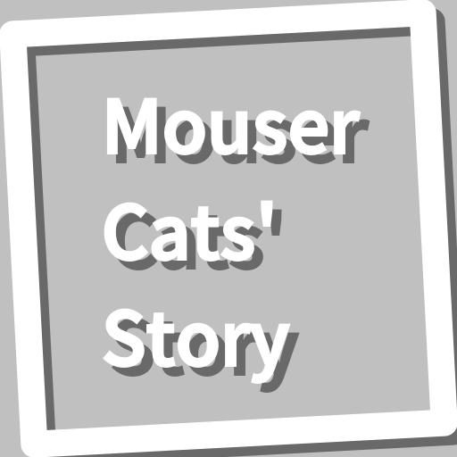 Book, Mouser Cats Story logo