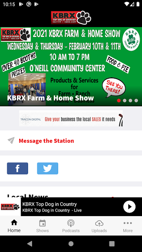 Android application KBRX Radio 102.9 FM screenshort